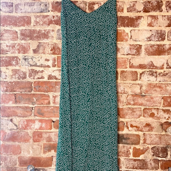 SOLD - Reformation Green Floral Midi Dress - Picture 4 of 4